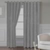 CORTINAS DE LINO 100% BLACKOUT COLOR ENTERO CON ARGOLLA (CAJA X 36 UNDS)