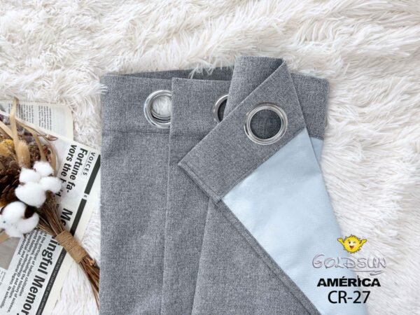 CORTINAS DE LINO 100% BLACKOUT COLOR ENTERO CON ARGOLLA (CAJA X 36 UNDS)