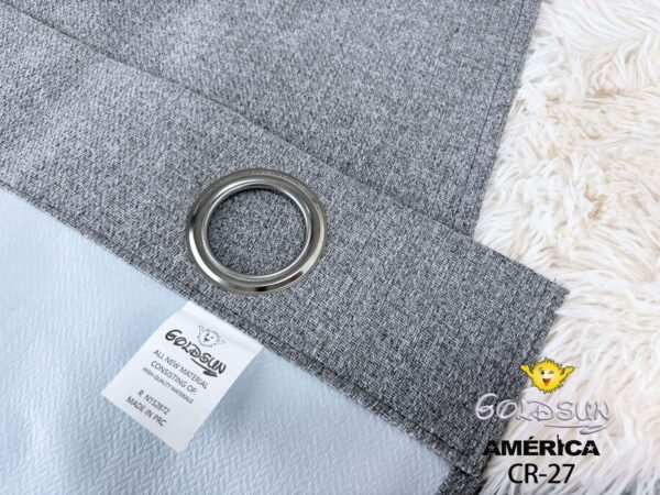 CORTINAS DE LINO 100% BLACKOUT COLOR ENTERO CON ARGOLLA (CAJA X 36 UNDS)