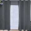 CORTINAS DE LINO 100% BLACKOUT COLOR ENTERO CON ARGOLLA (CAJA X 36 UNDS)