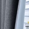 CORTINAS DE LINO 100% BLACKOUT COLOR ENTERO CON ARGOLLA (CAJA X 36 UNDS)