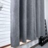 CORTINAS DE LINO 100% BLACKOUT COLOR ENTERO CON ARGOLLA (CAJA X 36 UNDS)