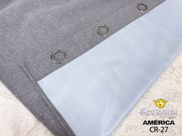 CORTINAS DE LINO 100% BLACKOUT COLOR ENTERO CON ARGOLLA (CAJA X 36 UNDS)