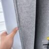 CORTINAS DE LINO 100% BLACKOUT COLOR ENTERO CON ARGOLLA (CAJA X 36 UNDS)