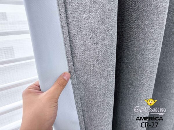 CORTINAS DE LINO 100% BLACKOUT COLOR ENTERO CON ARGOLLA (CAJA X 36 UNDS)