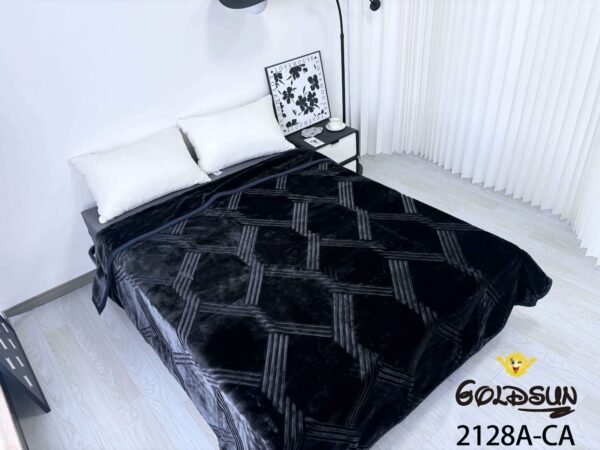FRAZADA DE TERCIOPELO MODELO COREANO 1 PAÑO 6 KG COLOR ENTERO (CAJA X 9 UNDS)