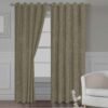 CORTINAS DE LINO 100% BLACKOUT COLOR ENTERO CON ARGOLLA (CAJA X 36 UNDS)