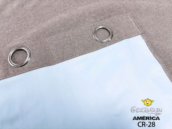 CORTINAS DE LINO 100% BLACKOUT COLOR ENTERO CON ARGOLLA (CAJA X 36 UNDS)