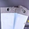 CORTINAS DE LINO 100% BLACKOUT COLOR ENTERO CON ARGOLLA (CAJA X 36 UNDS)