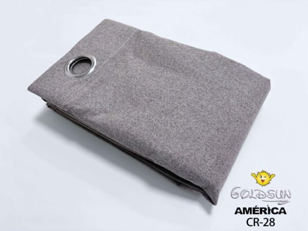 CORTINAS DE LINO 100% BLACKOUT COLOR ENTERO CON ARGOLLA (CAJA X 36 UNDS)