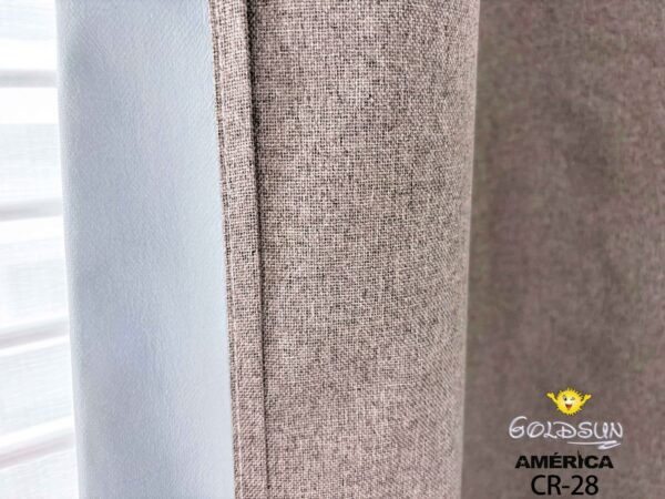 CORTINAS DE LINO 100% BLACKOUT COLOR ENTERO CON ARGOLLA (CAJA X 36 UNDS)