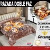 FRAZADA DE TERCIOPELO DOBLE CARA 2 PAÑOS 3KG (FARDO X 32 UNDS)