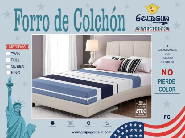 FORRO DE COLCHON 100% ALGODON PREMIUM (CAJA X 32 UNDS)
