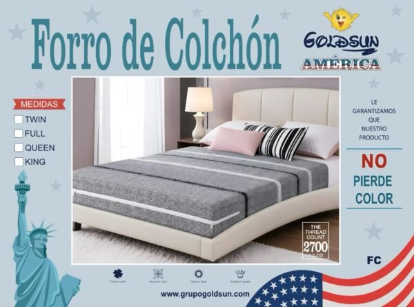FORRO DE COLCHON 100% ALGODON PREMIUM (CAJA X 32 UNDS)