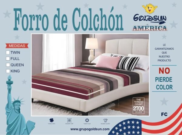 FORRO DE COLCHON 100% ALGODON PREMIUM (CAJA X 32 UNDS)